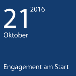 21. Oktober: Engagement am Start